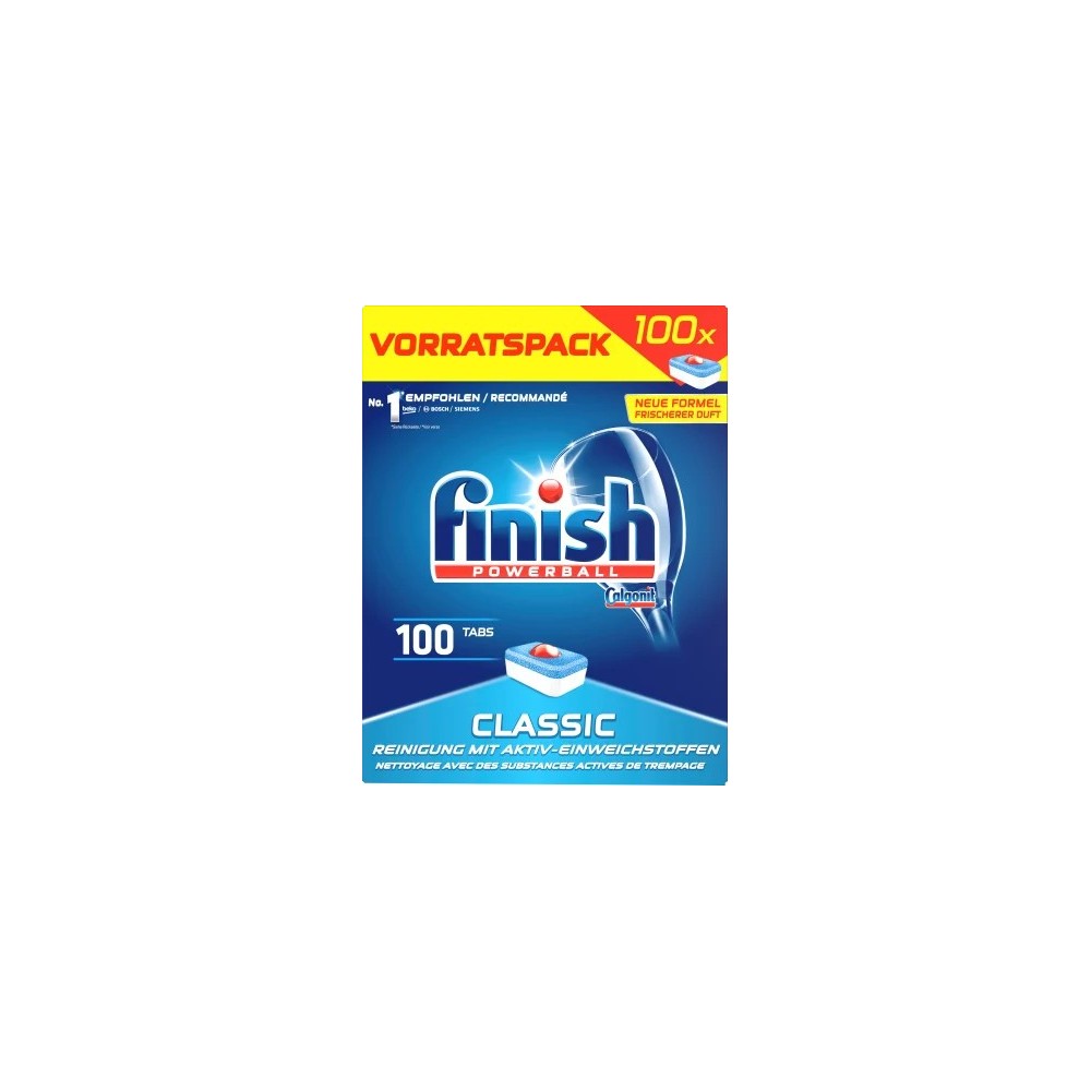 finish Dishwasher tabs Classic storage pack, 100 pcs