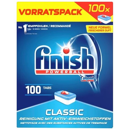 finish Dishwasher tabs Classic storage pack, 100 pcs