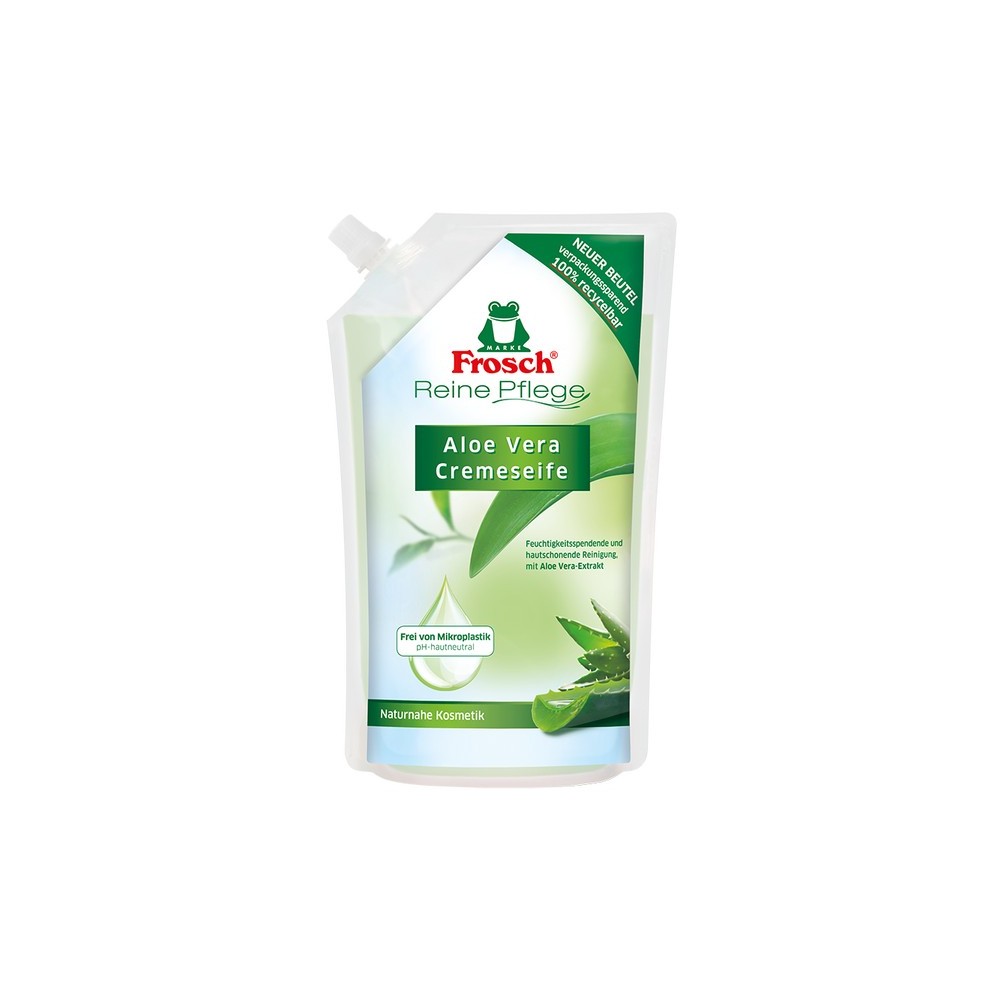 Frosch Pure Care Aloe Vera Cream Soap Refill Bag 500 ml