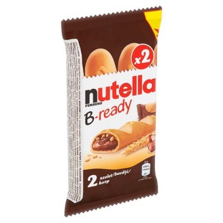 Ferrero Nutella B-ready Crispy wafer stuffed with hazelnut spread with cocoa and nibbles 2 x 22g
