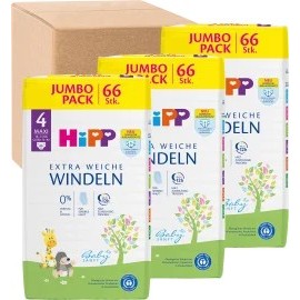 Hipp Diapers size 4 maxi, 10-14 kg, monthly pack, 198 pcs