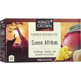 KING'S CROWN Grüner Rooibostee Sonne Afrikas 20 Teebeutel
