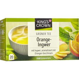 KING'S CROWN Grüner Tee Orange-Ingwer
