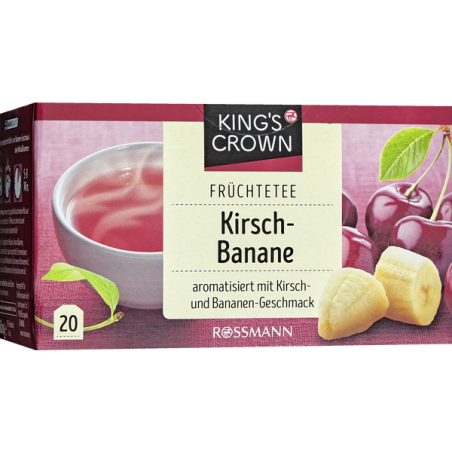 KING'S CROWN Kirsch-Banane 20 Teebeutel