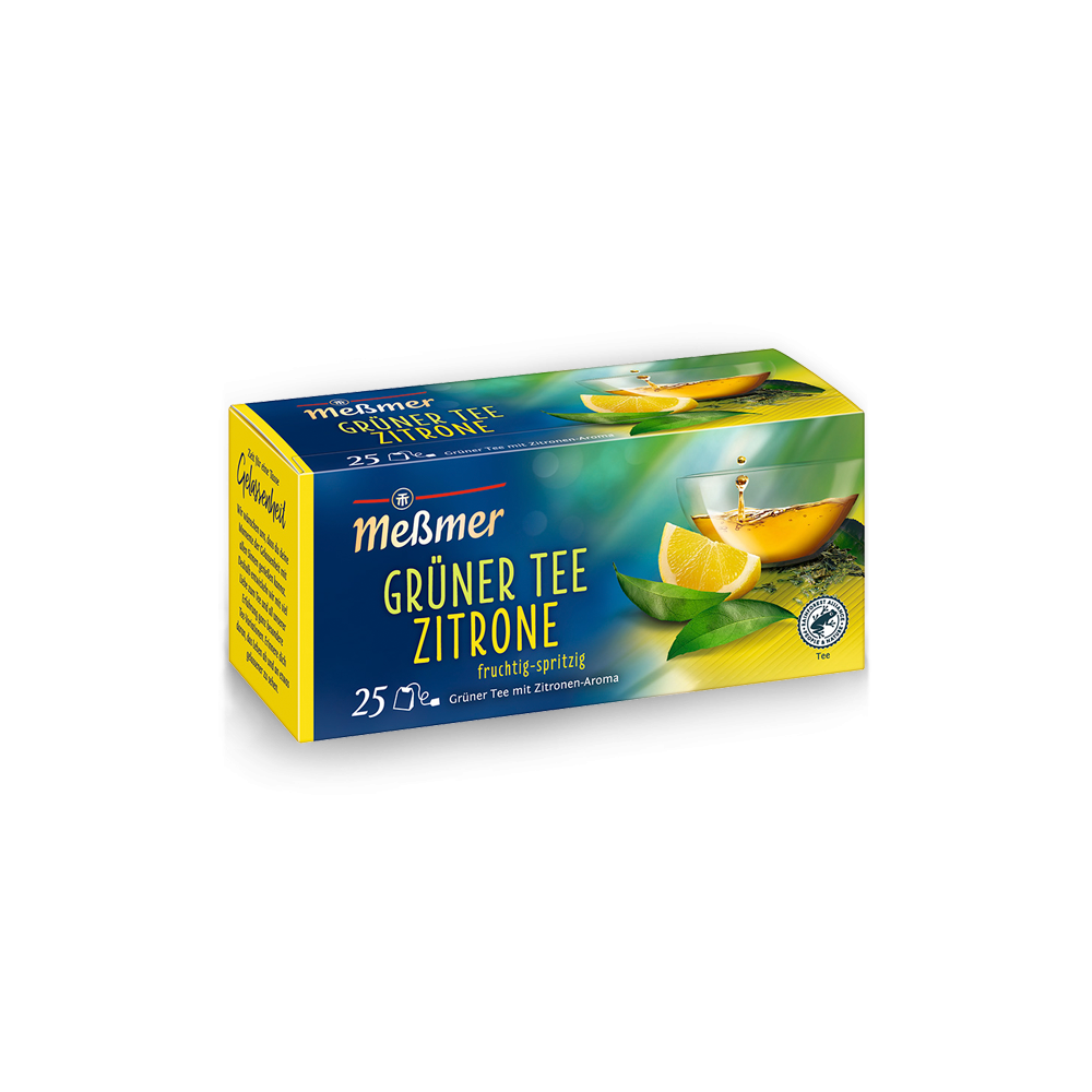 Messmer Grüner Tee Zitrone 25 Teebeutel