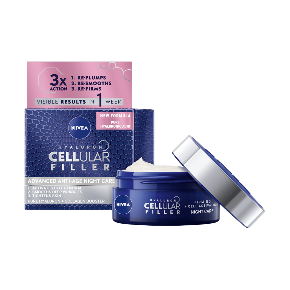 Nivea Hyaluron Cellular Filler Straffende Anti-Age Nachtcreme 50 ml / 1,6 fl oz