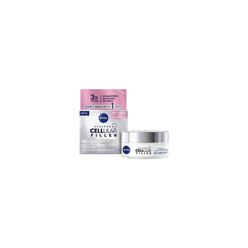 Nivea Hyaluron Cellular Filler Straffende Anti-Age-Tagescreme SPF 15 50 ml / 1,7 fl oz