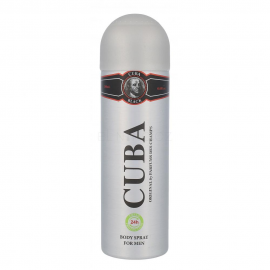 CUBA BLACK Deodorant Body Spray for men 200 ml