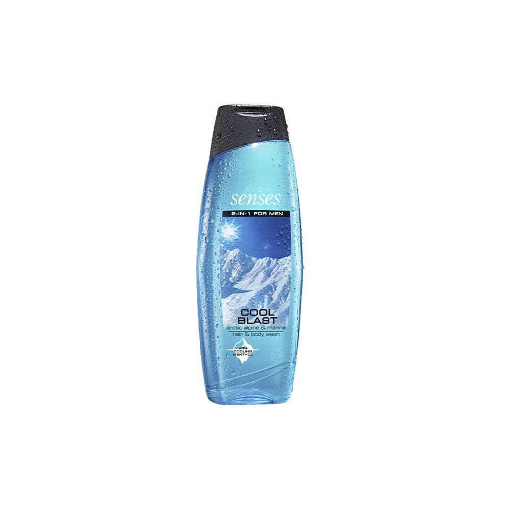 AVON Cool Blast body and hair shower gel 500 ml