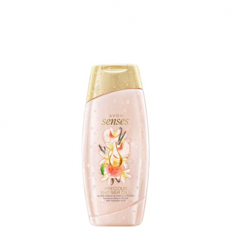 AVON Creamy shower gel with the scent of peach and vanilla 250 ml