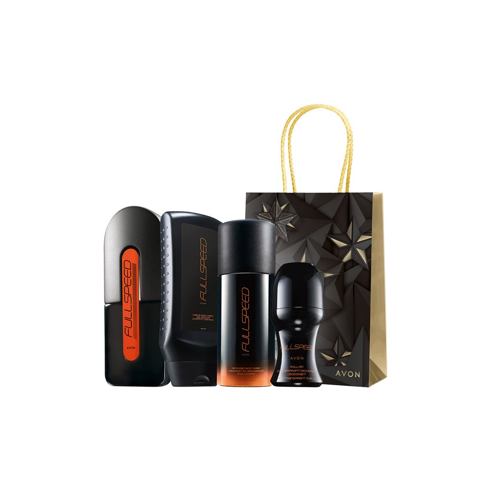 AVON FULL SPEED-SET MIT GESCHENKTASCHE