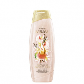 AVON Creamy shower gel with the scent of peach and vanilla 500 ml
