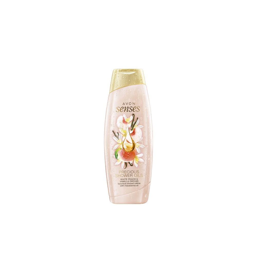 AVON Creamy shower gel with the scent of peach and vanilla 500 ml