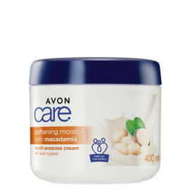 AVON Softening moisturizing cream for face, hands and body with macadamia nut 400 ml