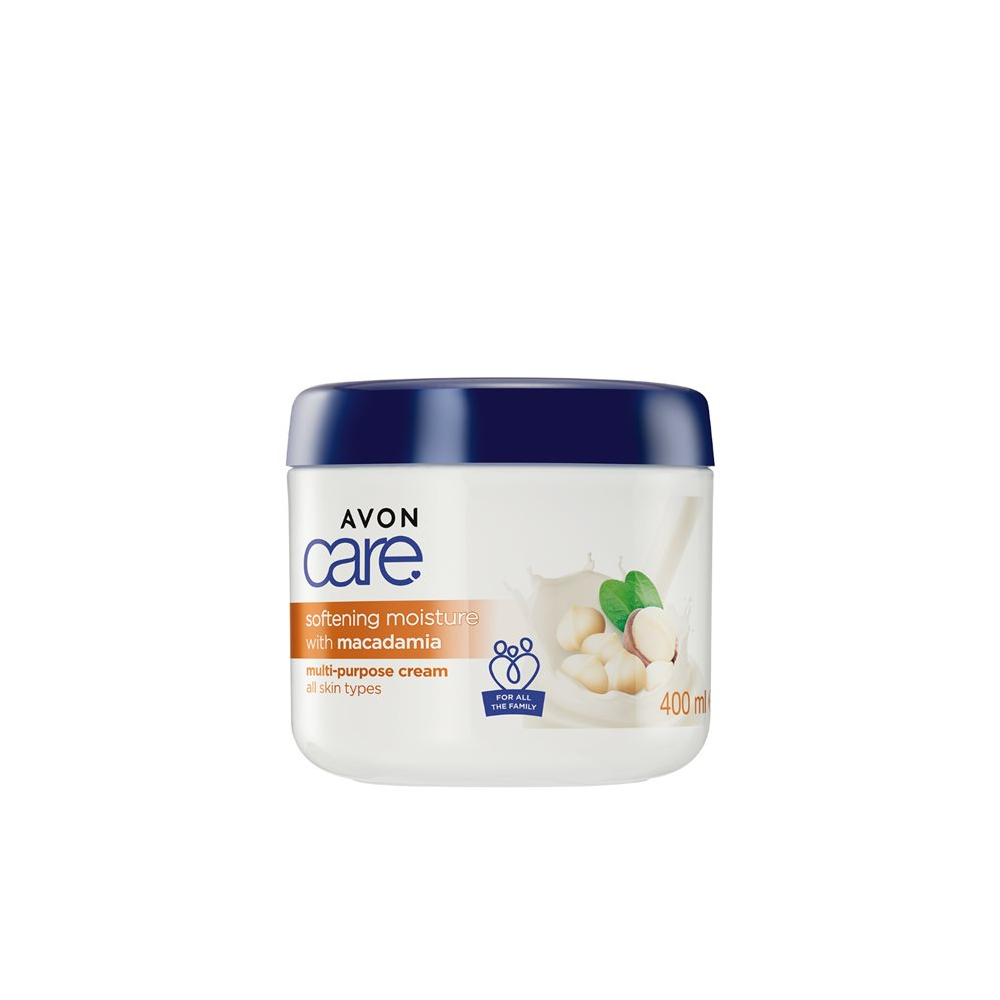 AVON Softening moisturizing cream for face, hands and body with macadamia nut 400 ml