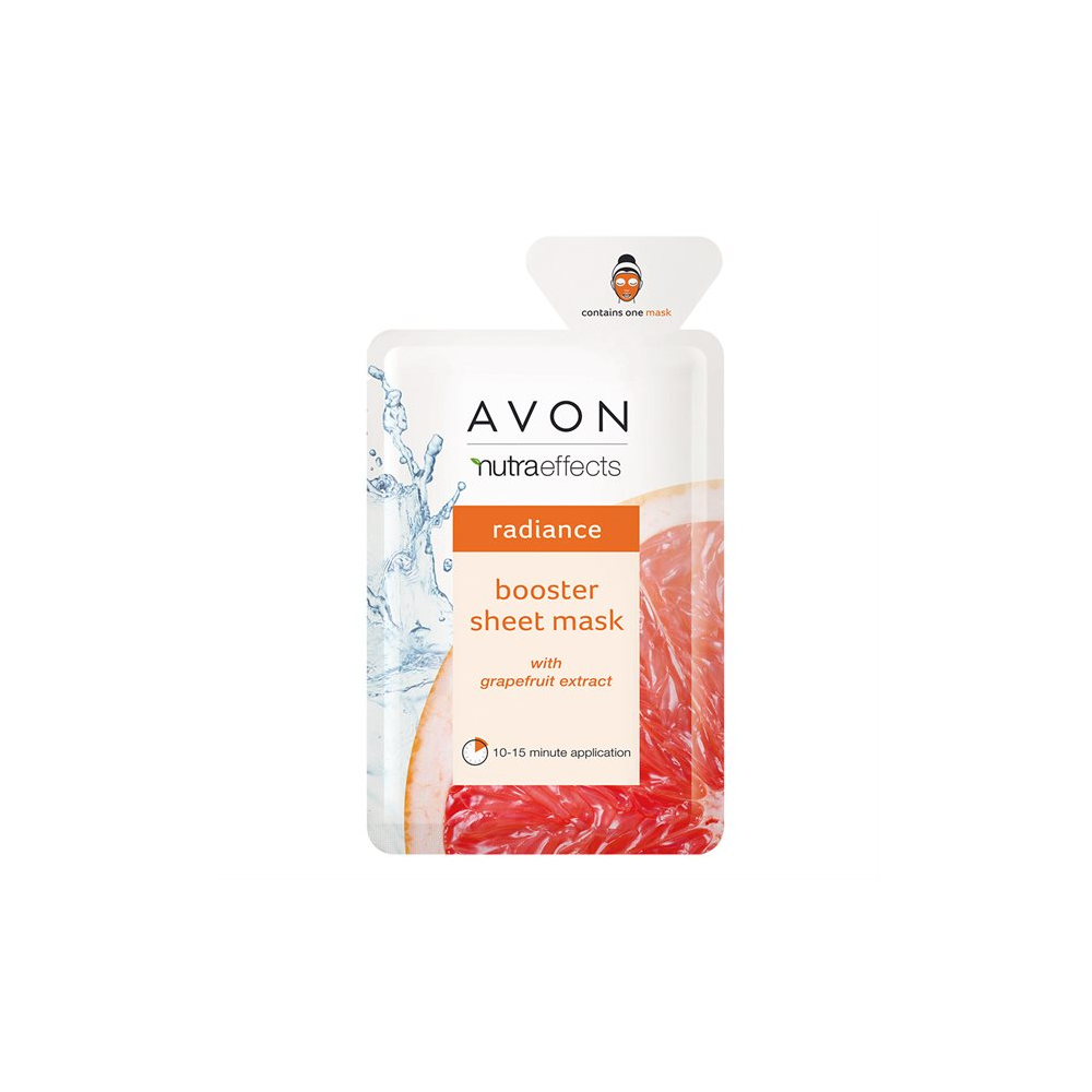 AVON aufhellende Textil-Gesichtsmaske mit Grapefruit-Extrakt 1 Stück