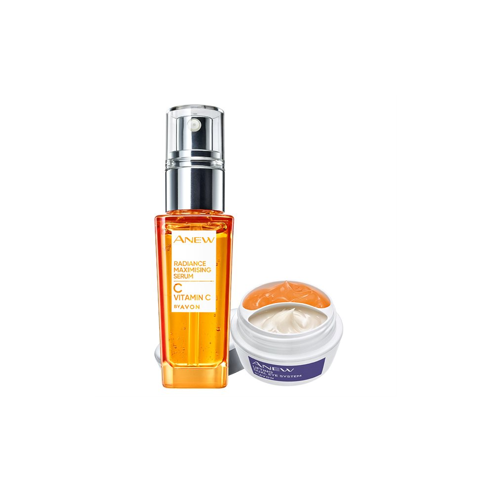 Avon Anew Duo-Augenpflege und strahligkeitsmaximierendes Serum mit Vitamin C
