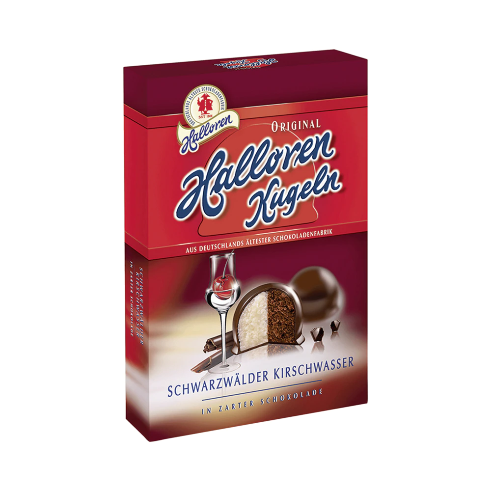 Halloren Kugeln Schwarzwälder Kirschbrand 125 g / 4,4 oz