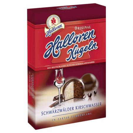 Halloren Kugeln Black Forest Cherry Brandy 125 g / 4.4 oz