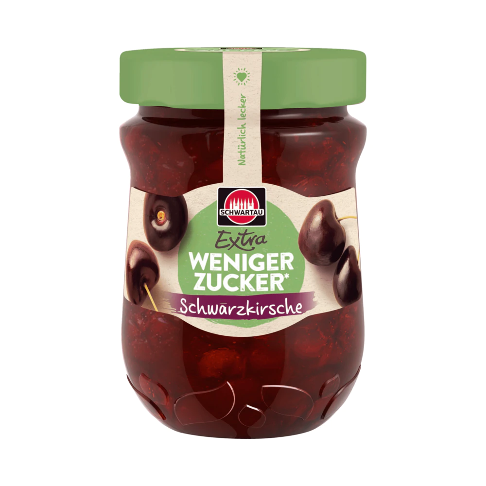 Schwartau Less Sugar Black Cherry 300 g