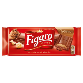 Figaro Tatiana milk chocolate with hazelnut filling 90 g