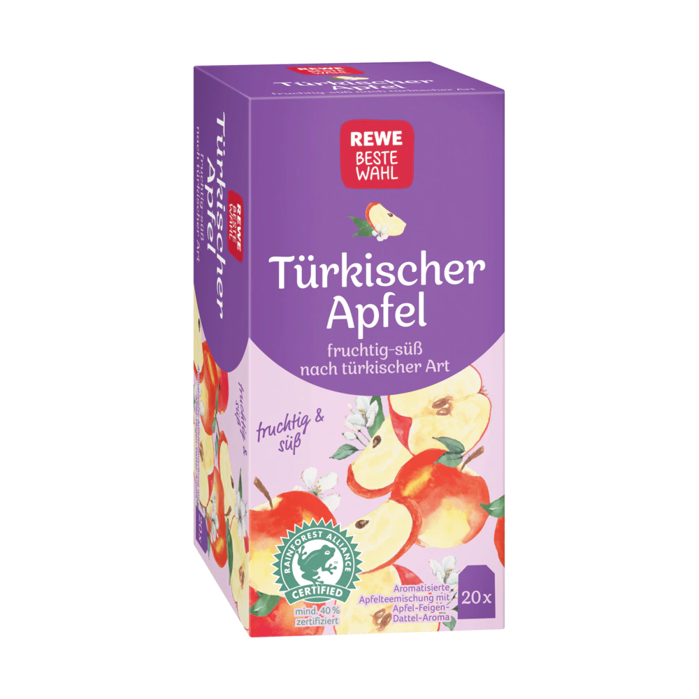 REWE Beste Wahl Türkischer Apfel 20 Teebeutel
