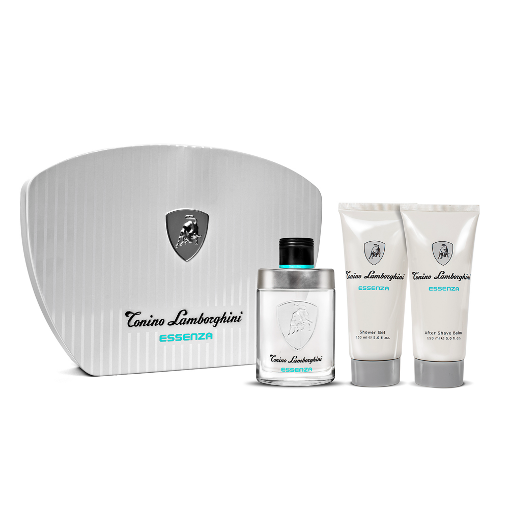 Tonino Lamborghini Essenza Edt 125 ml + Shower Gel 150 ml + After Shave Balm 150 ml Gift Set Tonino Lamborghini Essenza Edt 125 ml + Shower Gel 150 ml + After Shave Balm 150 ml Gift Set
