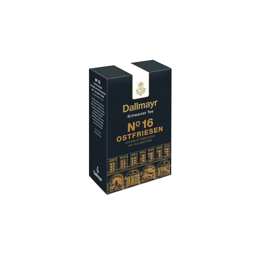 Dallmayr No.16 Ostfriesen - mix of small leaves with gold tips, loose tea 100g