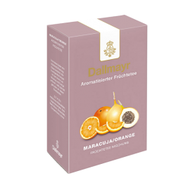Dallmayr Früchtetee-Mischung mit Passionsfrucht- und Orangenaroma, loser Tee 100 g