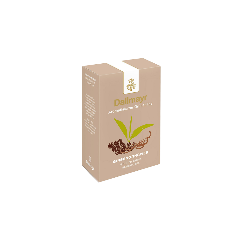 Dallmayr Ginseng / Ingwer - Aromatisierter grüner Tee, loser Tee 100 g