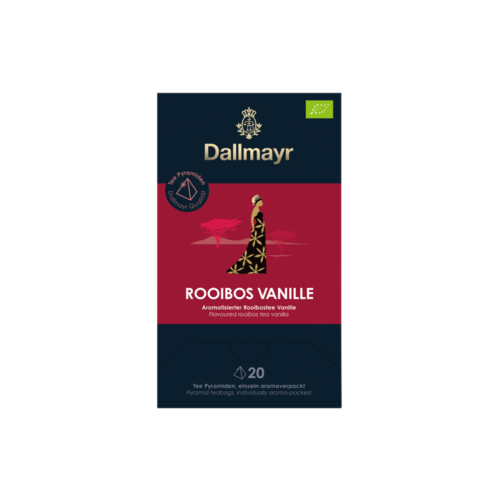 Dallmayr Bio Rooibos Vanille, 20 Pyramidenbeutel