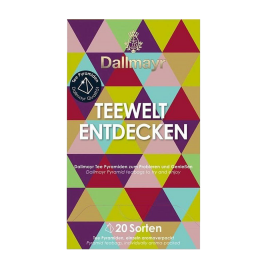 Discover the Dallmayr world of tea, 20 pyramid bags