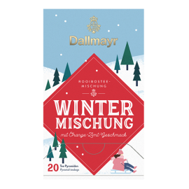Dallmayr winter mix rooibos tea with orange and cinnamon, 20 pyramid bags