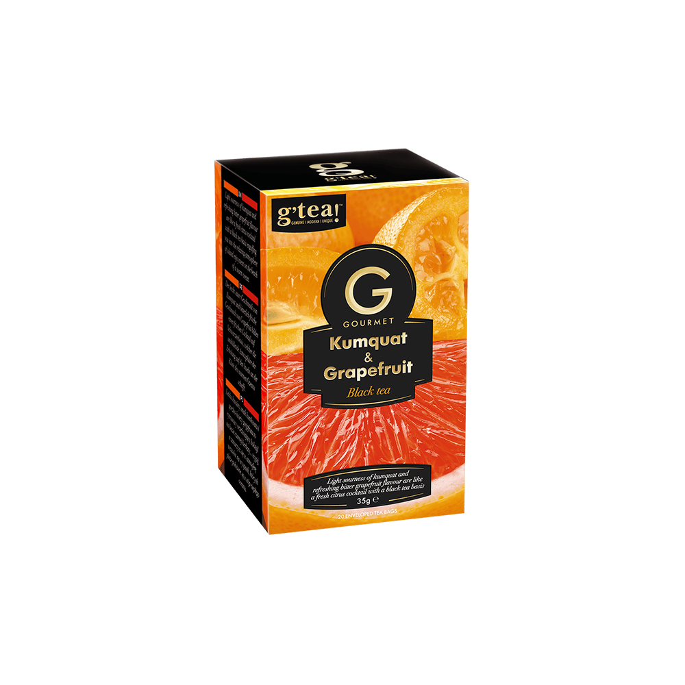 G'tea! Gourmet Kumquat- & Grapefruit-Schwarztee 35 g