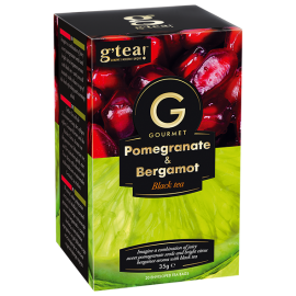 g'tea! Gourmet Pomegranate & Bergamot Black Tea 35g