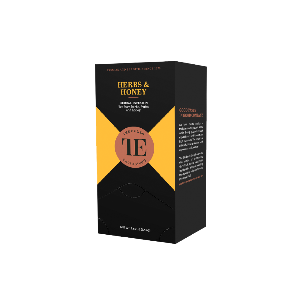 Teahouse Exclusives Tee Kräuter & Honig, 20 Gourmet-Teebeutel