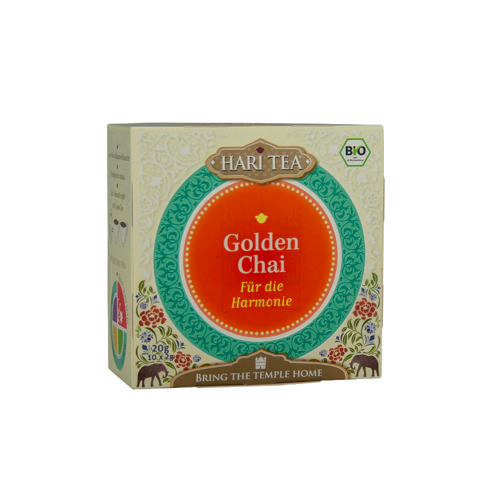 Hari Tea Bio Golden Chai 10 Baumwollbeutel