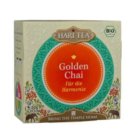 Hari Tea Bio Golden Chai 10 Baumwollbeutel