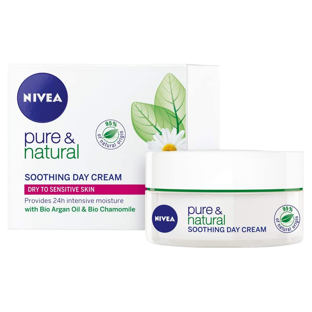 Nivea Pure & Natural Beruhigende Tagescreme 50 ml / 1,6 fl oz