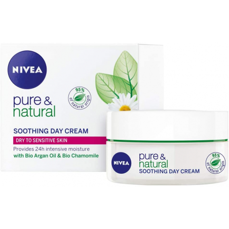Nivea Pure & Natural Beruhigende Tagescreme 50 ml / 1,6 fl oz