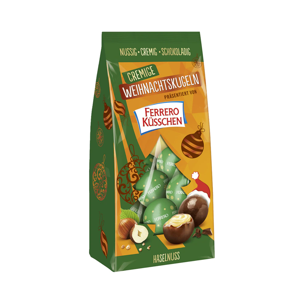 Ferrero Kisses Creamy Hazelnut Christmas Balls 100 g / 3.5 oz