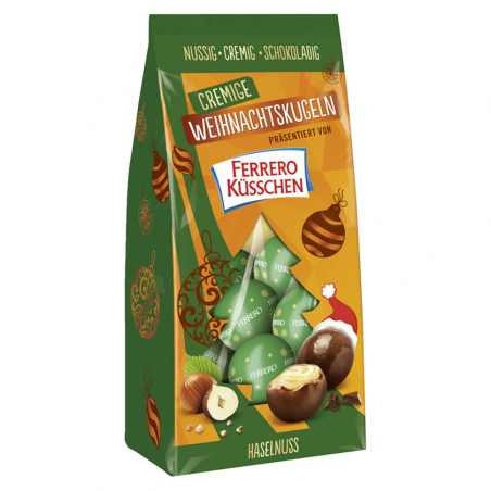 Ferrero Kisses Creamy Hazelnut Christmas Balls 100 g / 3.5 oz