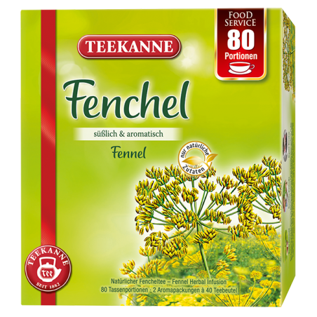 Teekanne Fenchel 80 Teebeutel