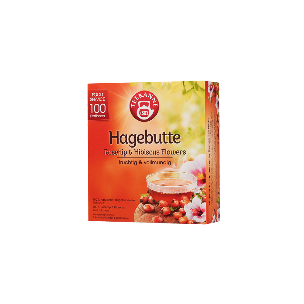 Teekanne Hagebutte, 100 Beutel