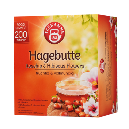 Teekanne Hagebutte 200 Beutel