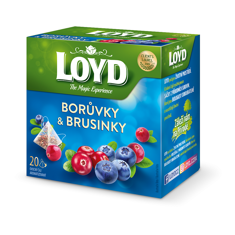Loyd Blaubeeren & Cranberries 20 Teebeutel