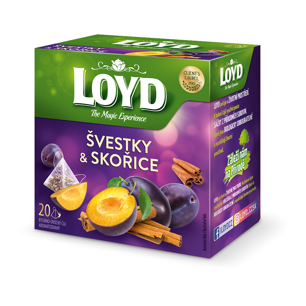 LOYD Plums and Cinnamon 20 tea bags