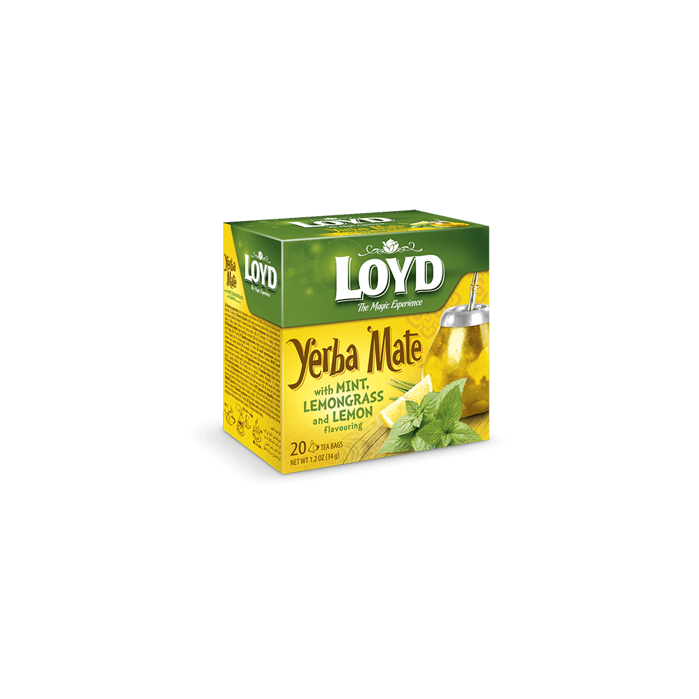 Loyd Yerba Mate mit Minze, Zitronengras und Zitrone, 20 Teebeutel