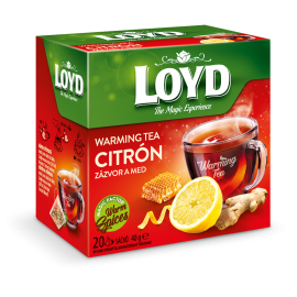 LOYD WARMING TEA Zitrone, Ingwer und Honig 20 Teebeutel