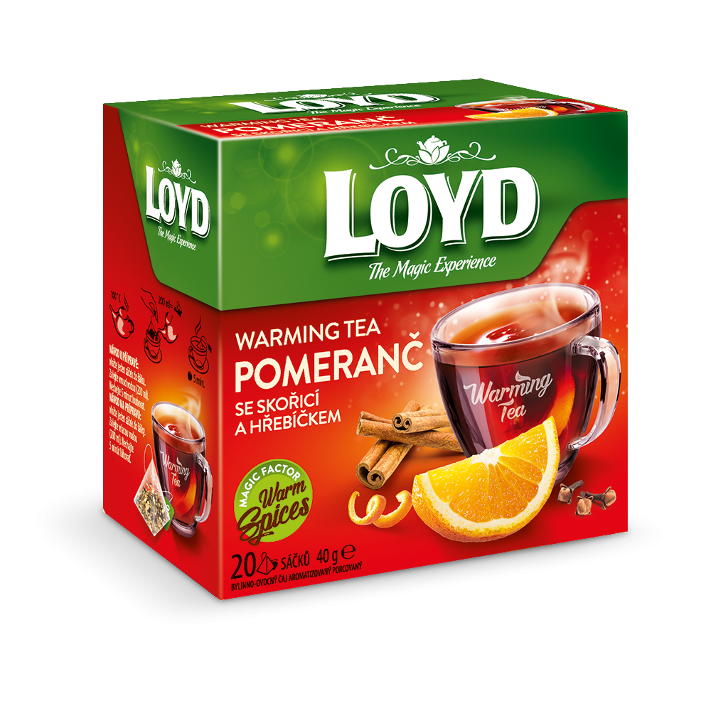 Loyd Wärmender Tee Orange mit Zimt und Nelken 20 Teebeutel
